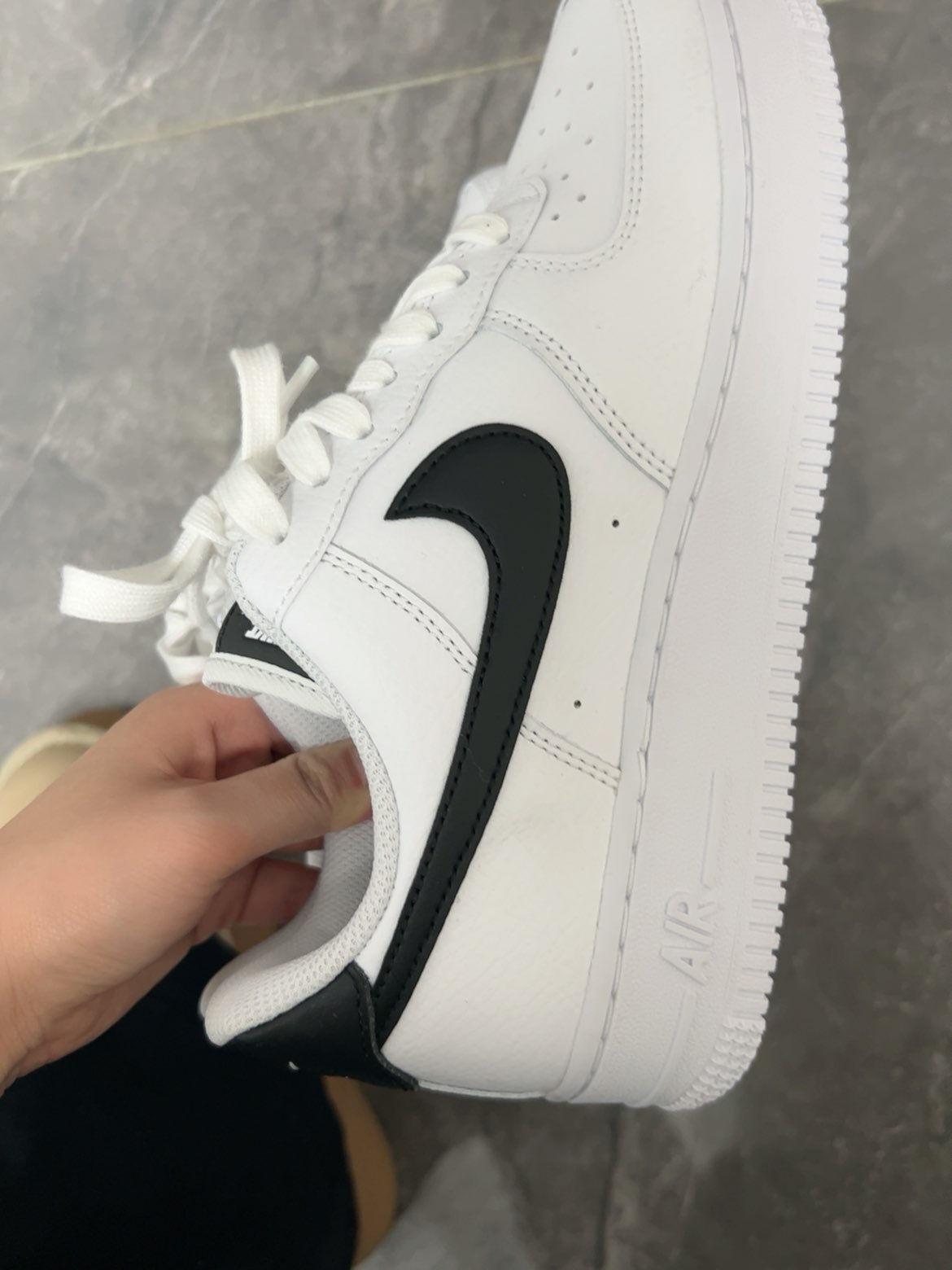 custom review-Nike Air Force 1 Low Топ Скейтборд Кроссовки Женские Белые Черные