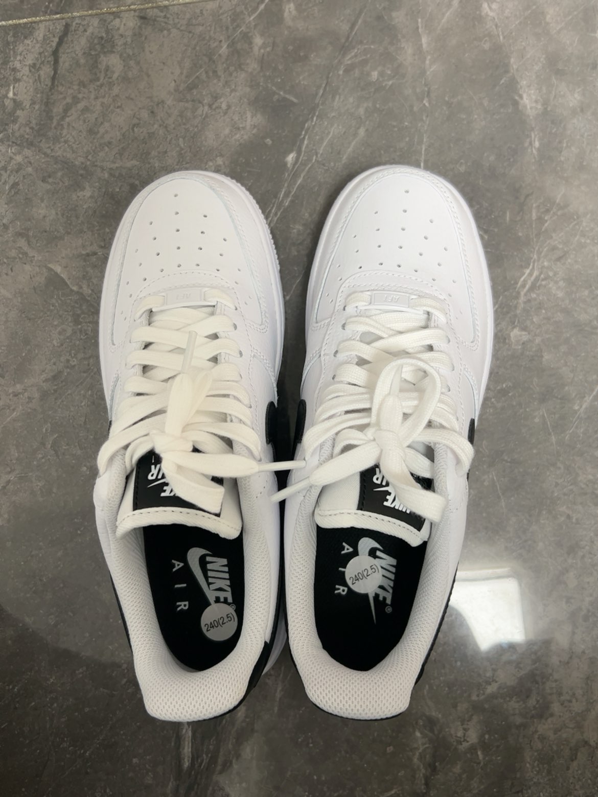 custom review-Nike Air Force 1 Low Топ Скейтборд Кроссовки Женские Белые Черные