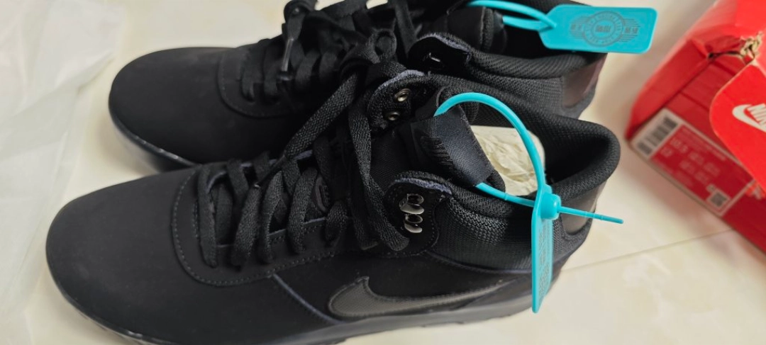 custom review-Nike Hoodland Тканяной Высокий Топ Casual Мужской Черный