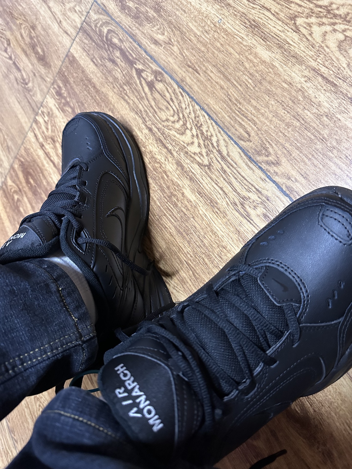 custom review-Nike Air King 4 Low Топ Толстая подошва Кроссовки Унисекс Черные