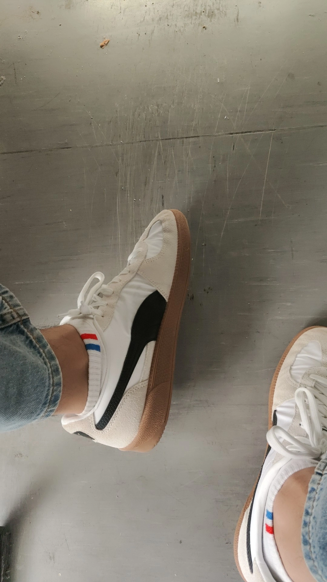 custom review-PUMA Palermo Амортизация Низкие Кроссовки для скейтбординга Унисекс Серый Черный