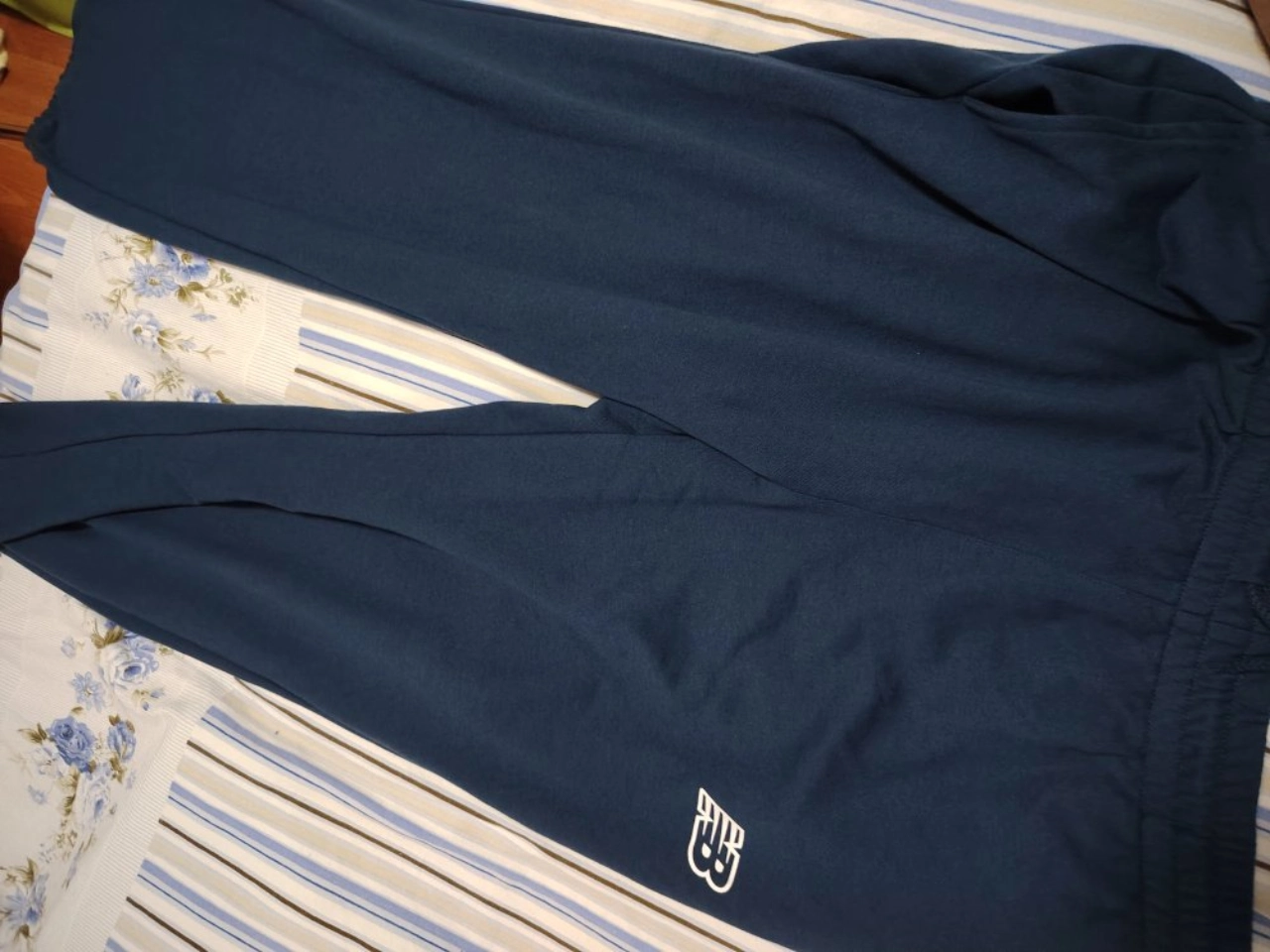 custom review-New Balance совместный бренд Sport Seasonal Вязаные тренировочные брюки Мужские Морской синий