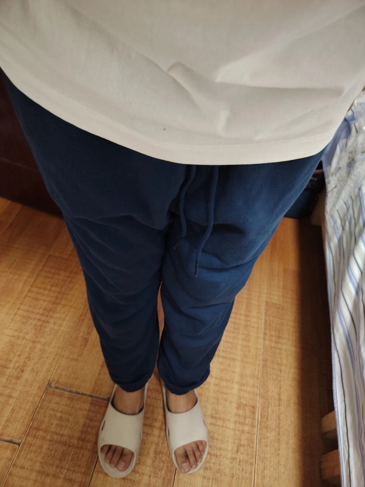 custom review-New Balance совместный бренд Sport Seasonal Вязаные тренировочные брюки Мужские Морской синий