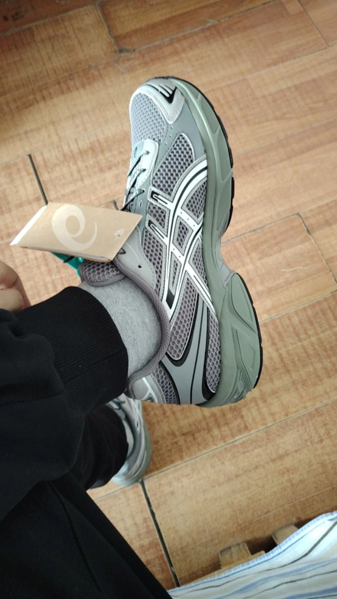 custom review-Asics Gel 1130 Устойчивые к истиранию Низкие Кроссовки для Бега Унисекс Серый Зеленый