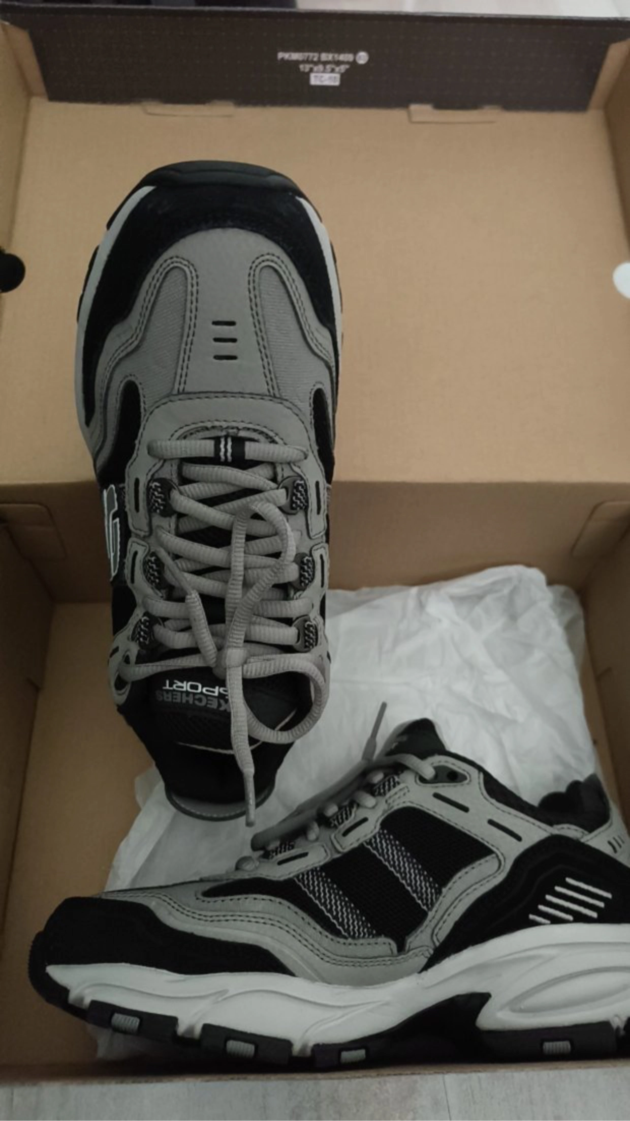 custom review-Skechers Vigor 2,0 Высота Увеличивающие Низкие Топы Повседневные Мужские Черные Серые