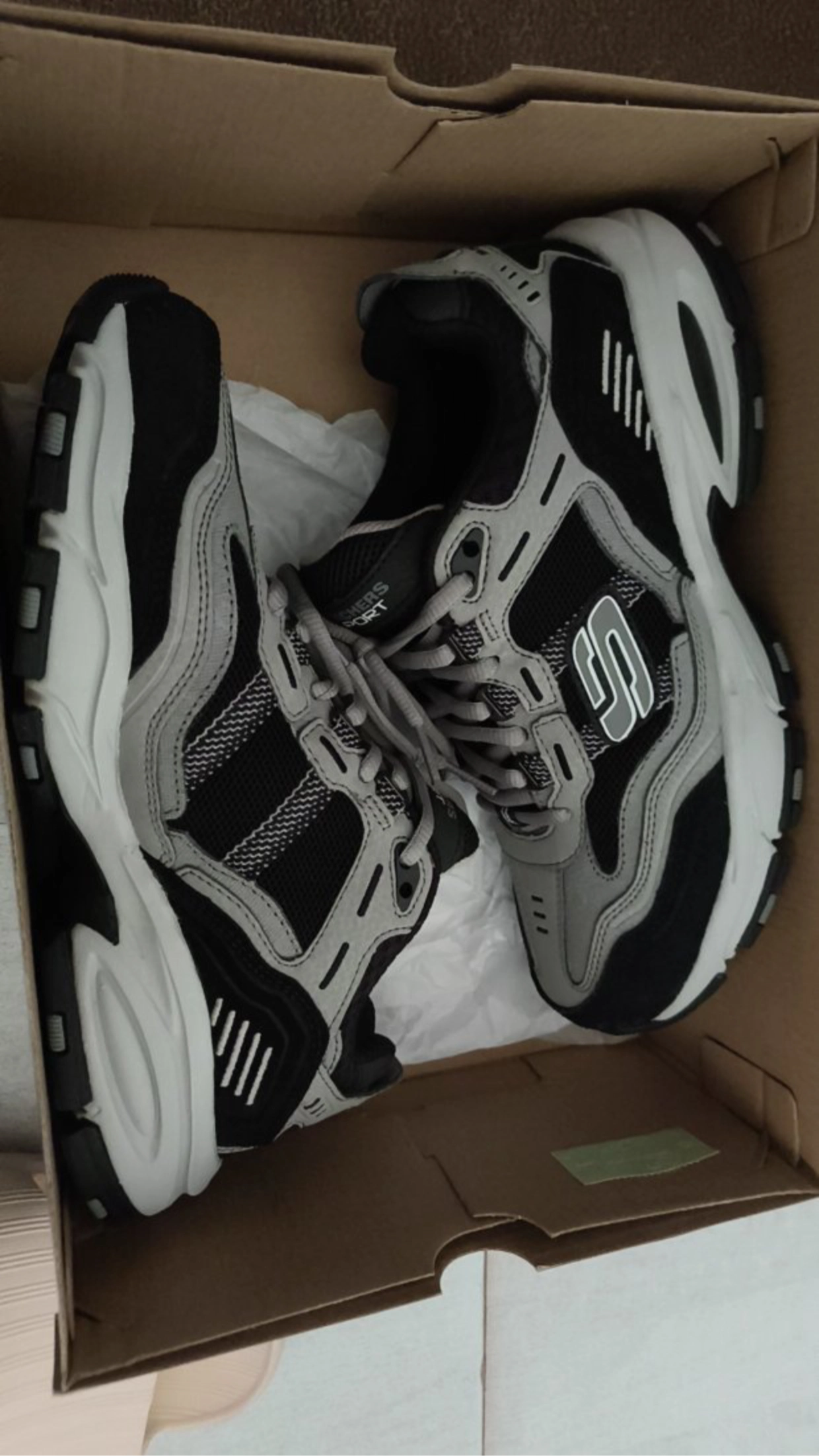 custom review-Skechers Vigor 2,0 Высота Увеличивающие Низкие Топы Повседневные Мужские Черные Серые