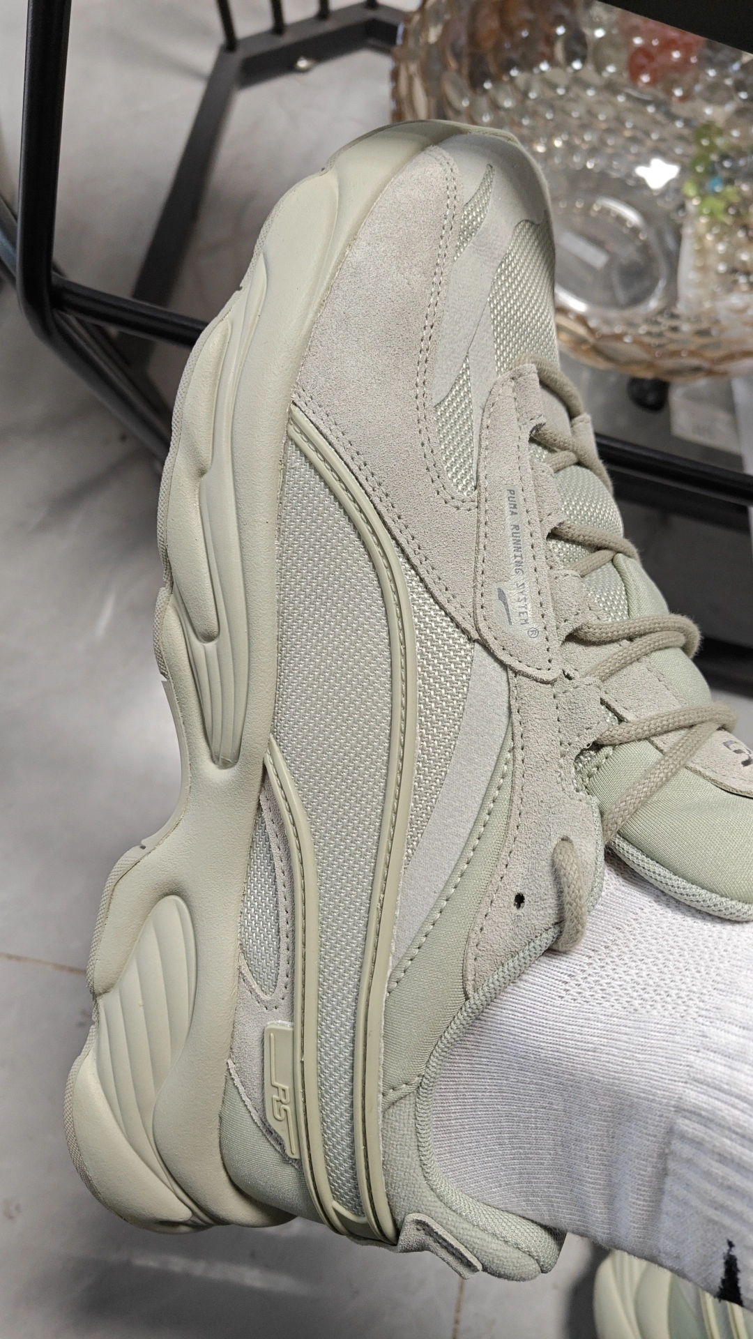 custom review-PUMA RS Connect MONO Low Топ Толстоподошвенные кроссовки Унисекс Зеленый