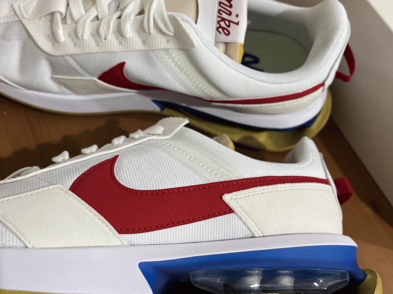 custom review-Nike Air Max Pre Day Low Топ Повседневная обувь Мужская Белый Синий Красный