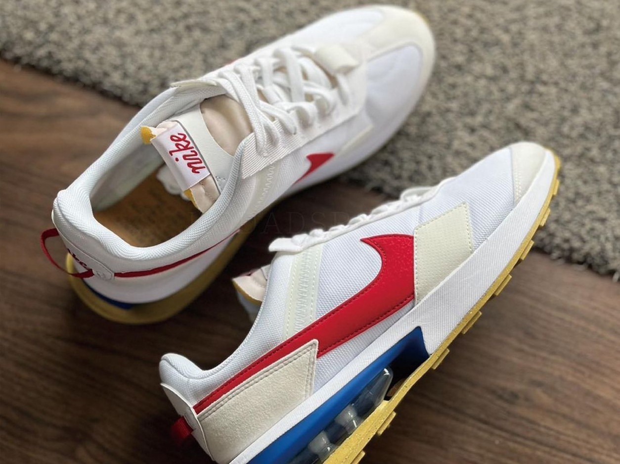 custom review-Nike Air Max Pre Day Low Топ Повседневная обувь Мужская Белый Синий Красный