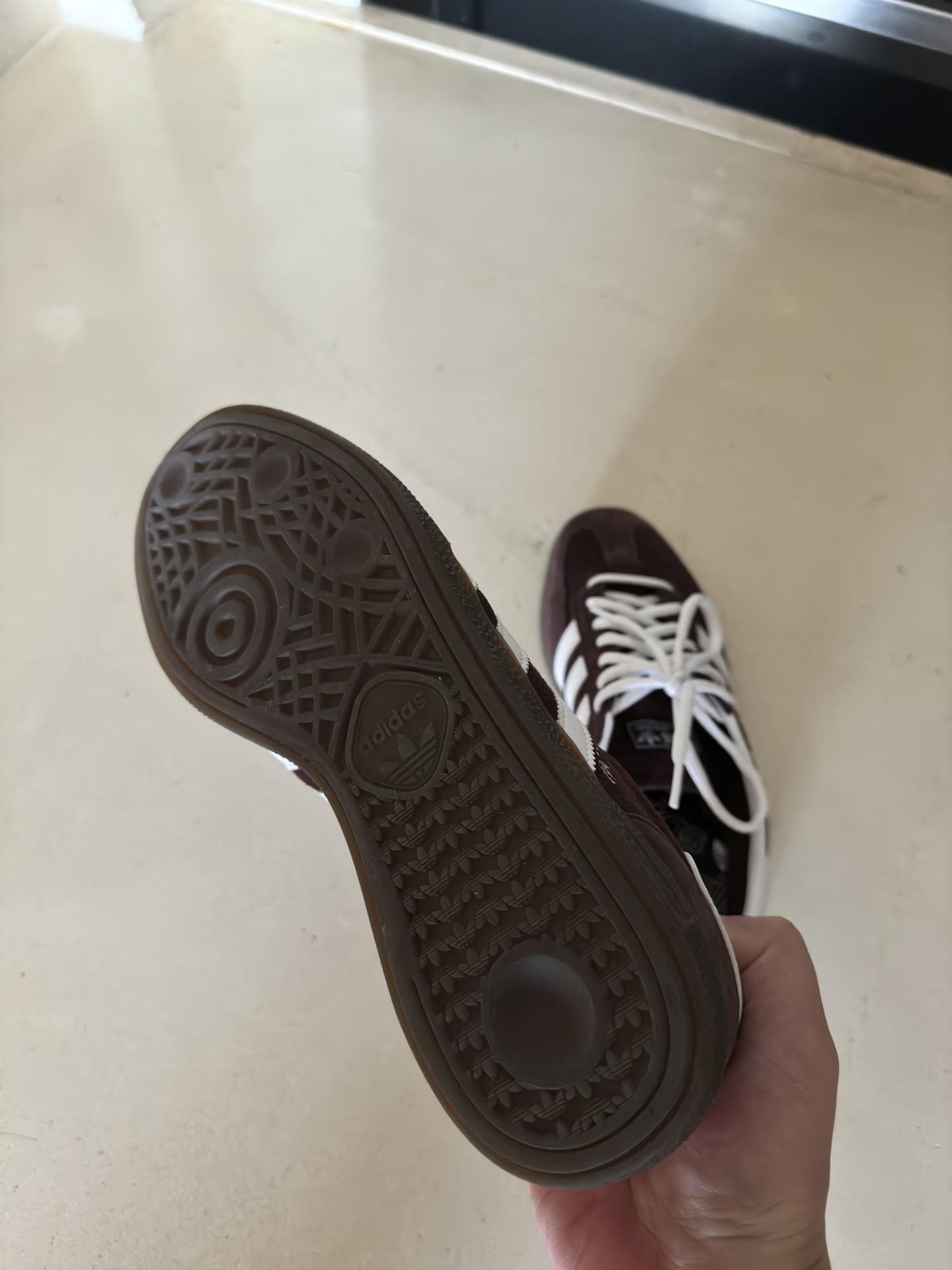 custom review-Adidas Originals HANDBALL SPEZIAL Противоскользящие Устойчивые к истиранию Низкие Кроссовки для скейтбординга Унисекс Коричневый Красный