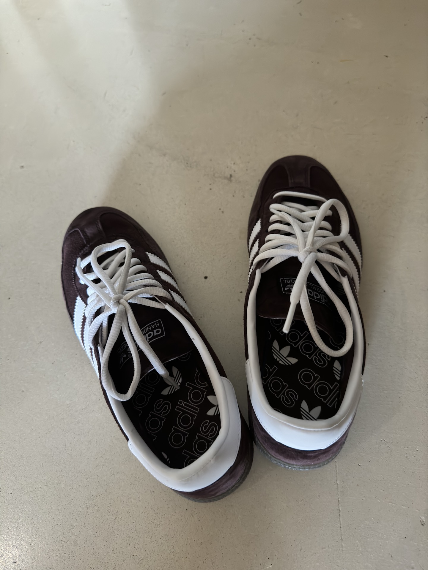 custom review-Adidas Originals HANDBALL SPEZIAL Противоскользящие Устойчивые к истиранию Низкие Кроссовки для скейтбординга Унисекс Коричневый Красный