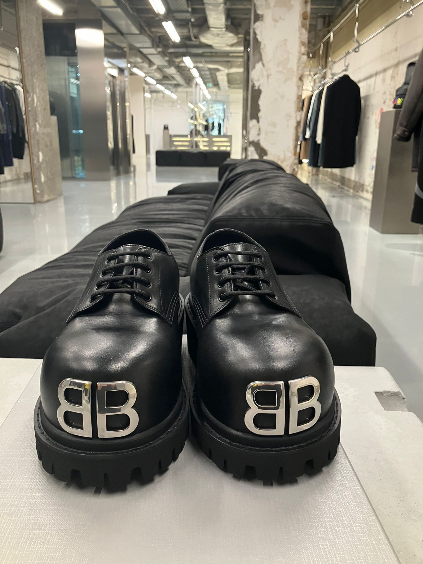 balenciaga大头皮鞋双blogo