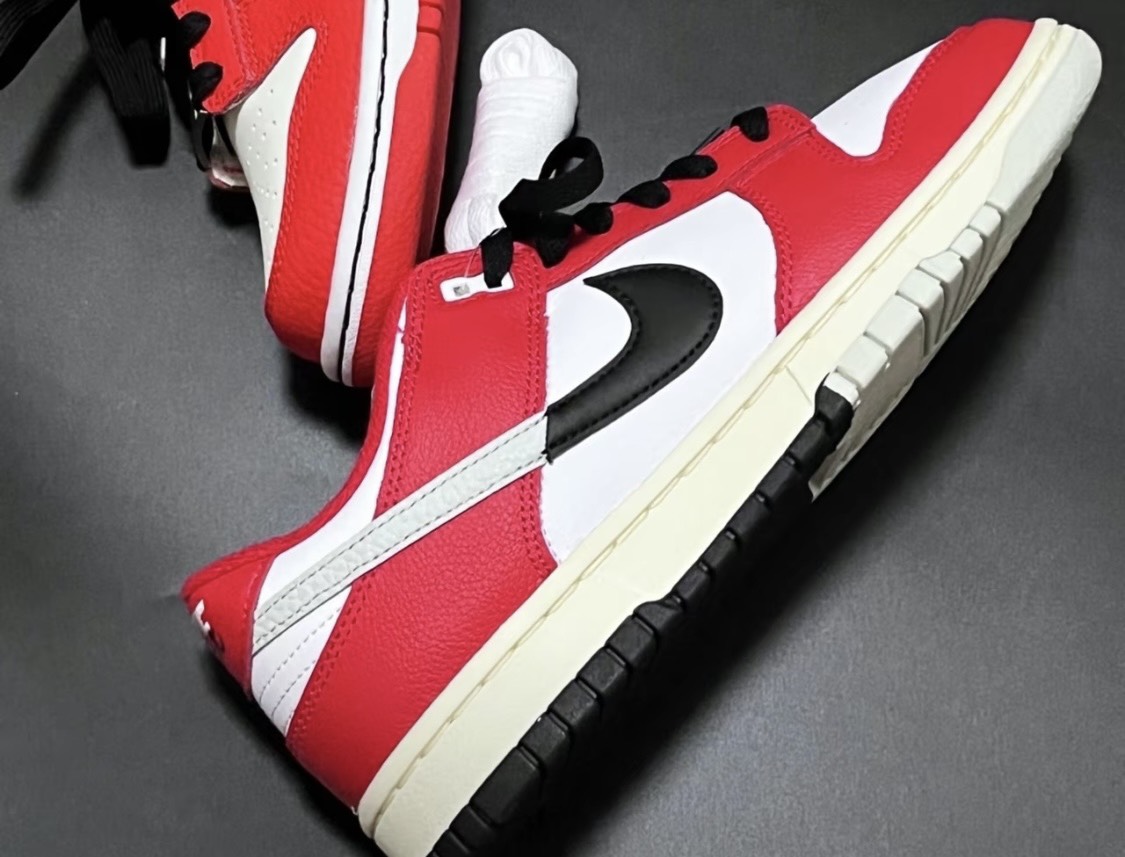 custom review-Nike Dunk Low Топ Скейтборд Кроссовки Мужские Красные Белые