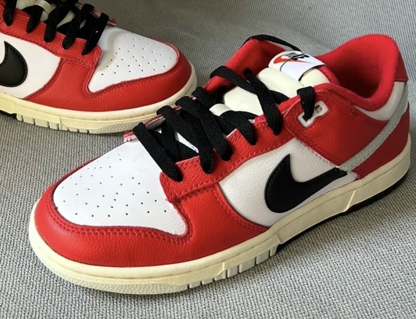 custom review-Nike Dunk Low Топ Скейтборд Кроссовки Мужские Красные Белые