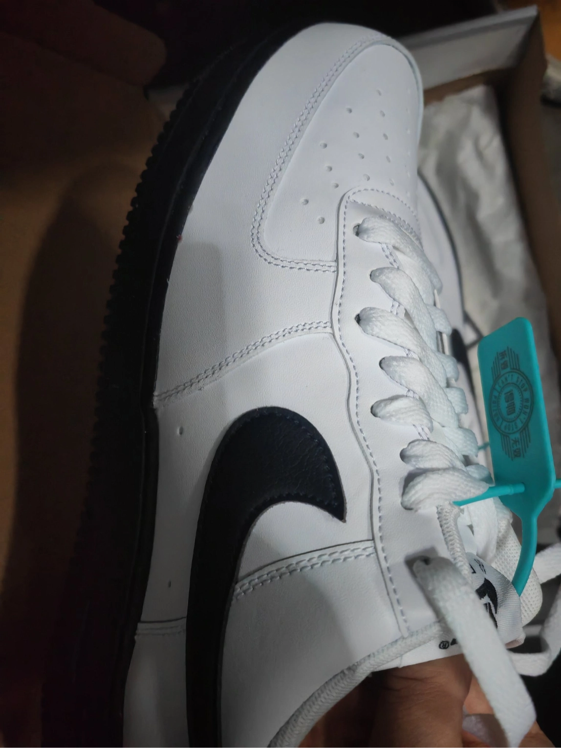 custom review-Nike Air FORCE 1 Air Force 1 Low Топ Скейтборд Кроссовки Мужские Белый Черный