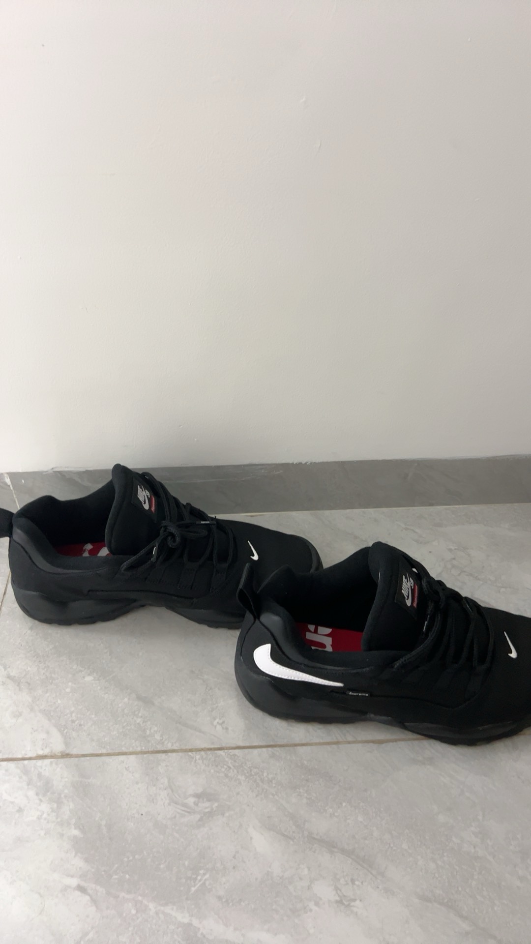 custom review-Supreme x Nike SB Darwin Low Топ Повседневный Мужской Черный Белый