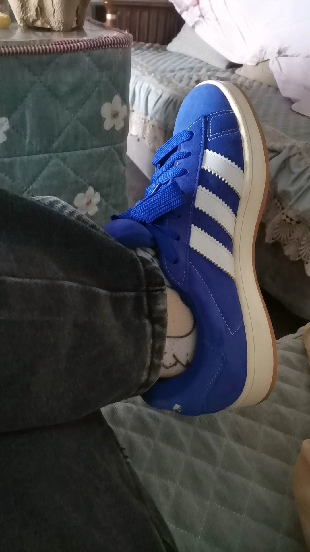 custom review-Adidas Campus 00s Semi Lucid Blue Cloud White
