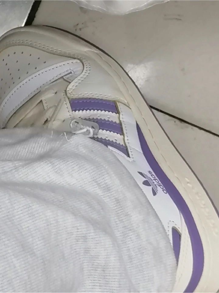 custom review-Adidas Originals FORUM 84 Устойчивые к истиранию Низкие Кроссовки для скейтбординга Женские Белые Фиолетовые