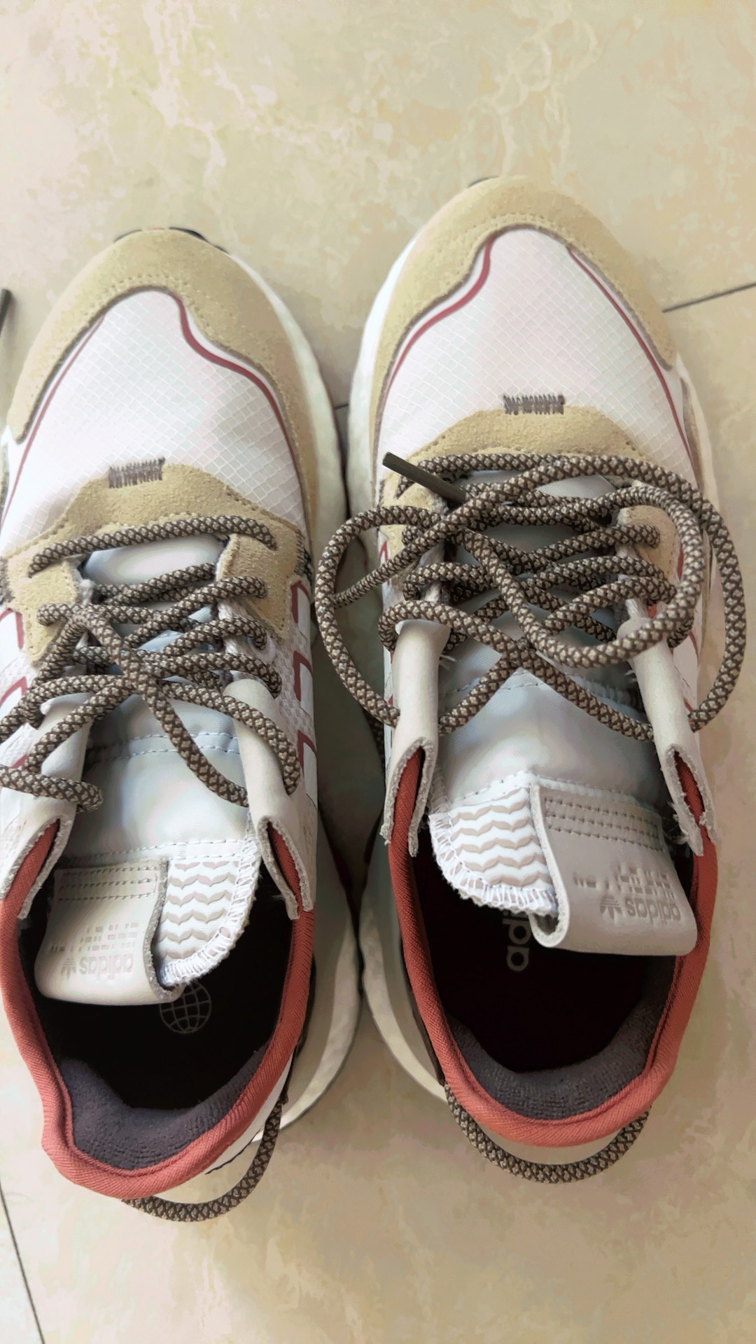 custom review-Adidas Originals Nite Jogger Slip Resistant Abrasion Resistant Легкий Низкий Топ Повседневная Обувь Унисекс Бежевый Желтый