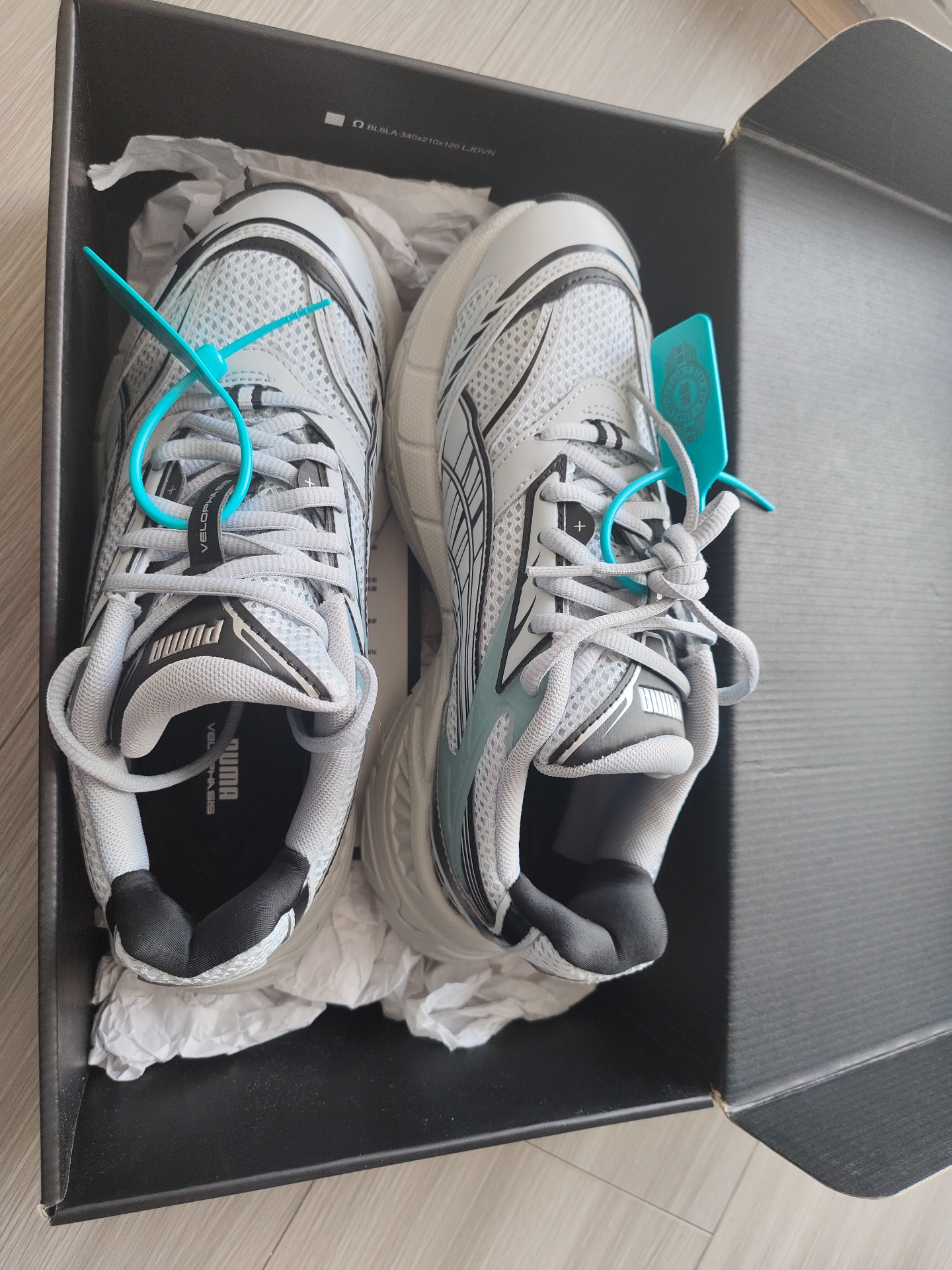 custom review-PUMA Velophasis Technisch MID Топ Кэжуал Унисекс Платиновый серый