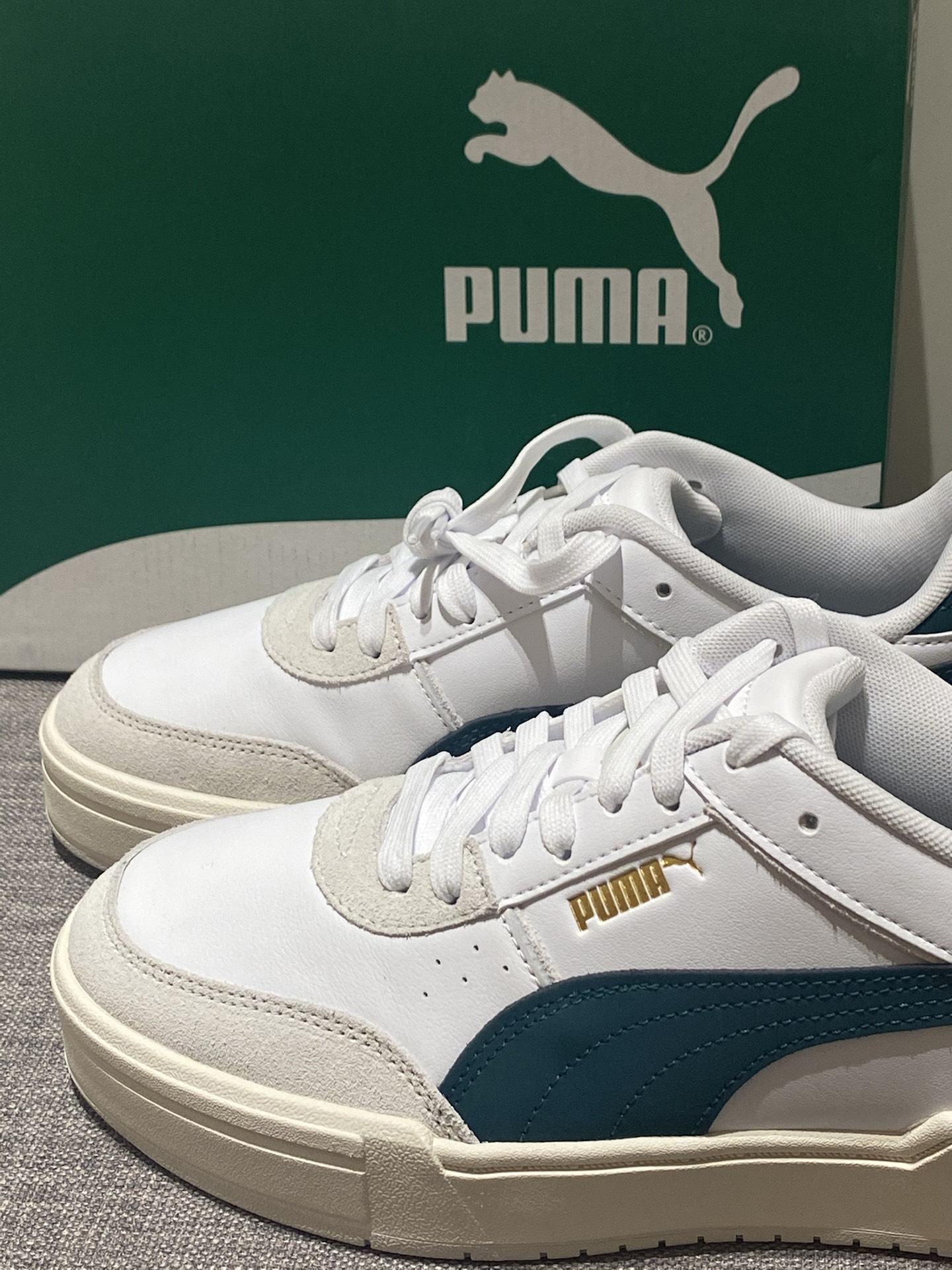 puma彪马白色板鞋!
