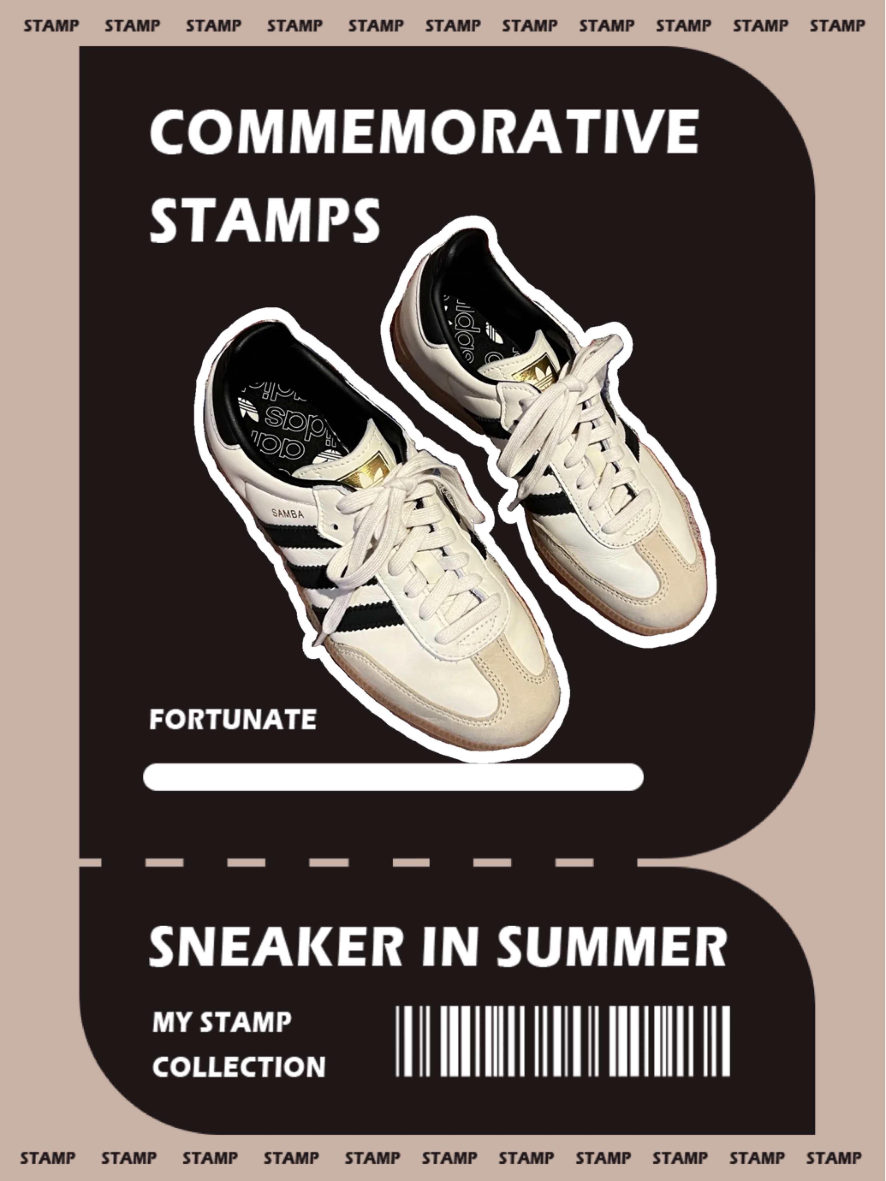 custom review-adidas originals Samba 'Cream White Sand Strata' Women's