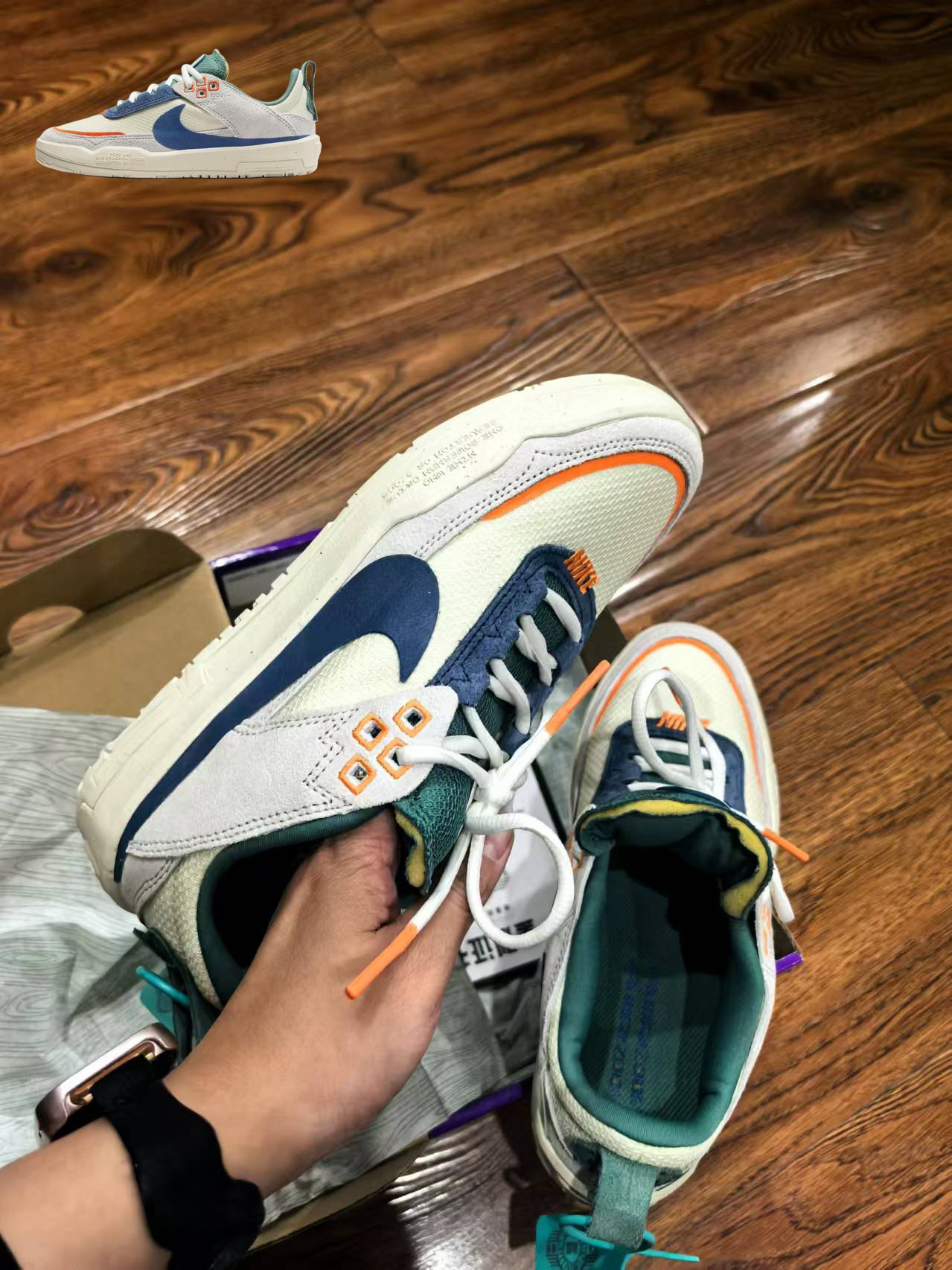 custom review-Nike SB DAY ONE Slip-resistant Abrasion-resistant Low Top Детские Скейтбординги Белый Синий