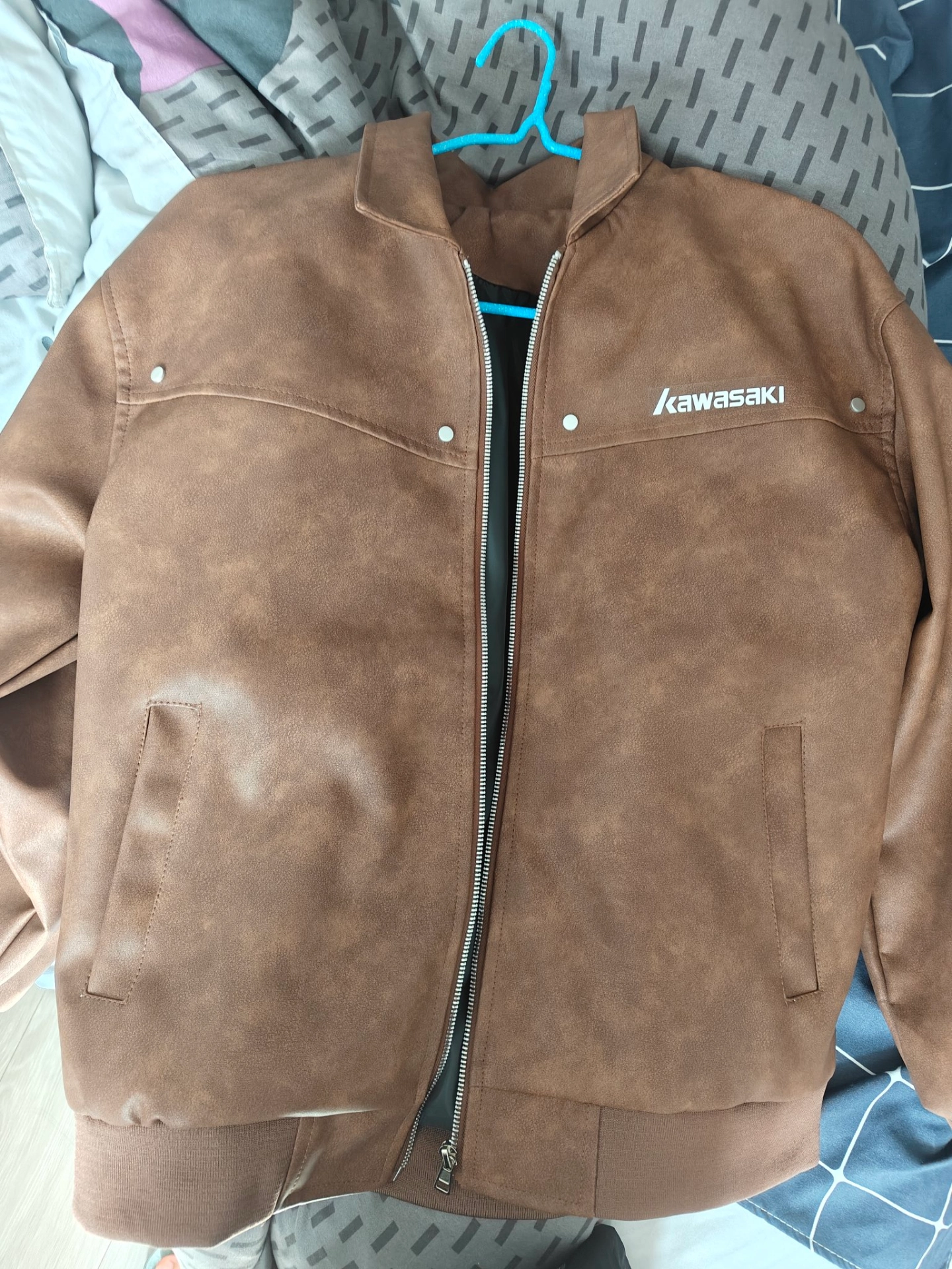 custom review-Кавасаки Унисекс Кожаные Куртки