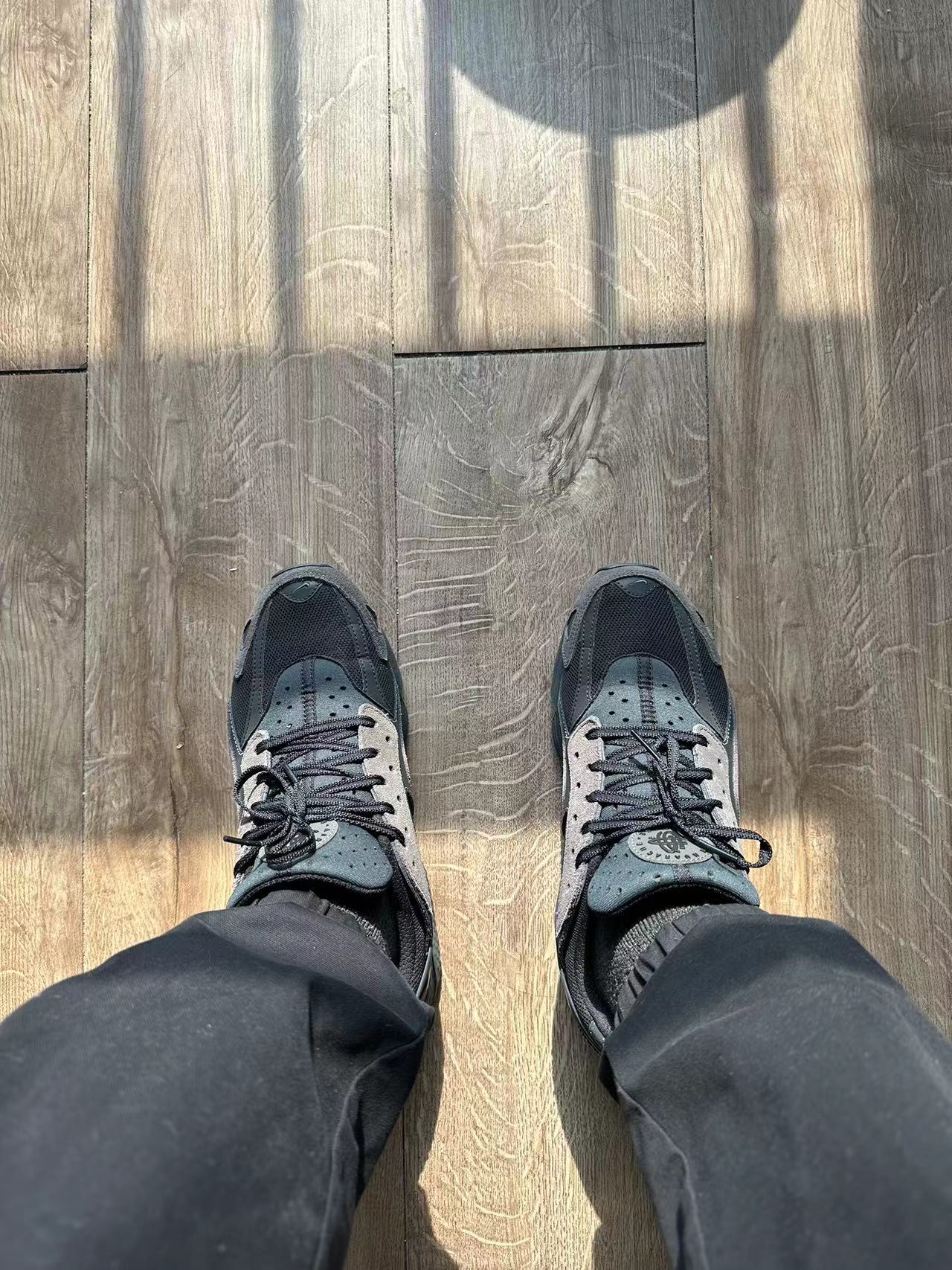 custom review-Nike Air Huarache Low Топ Повседневный Городской Коммутер Беговые кроссовки Унисекс Черный