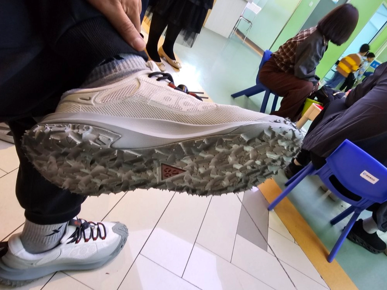 custom review-Nike ACG Mountain Fly Low Топ Уличная обувь Унисекс Белый Синий