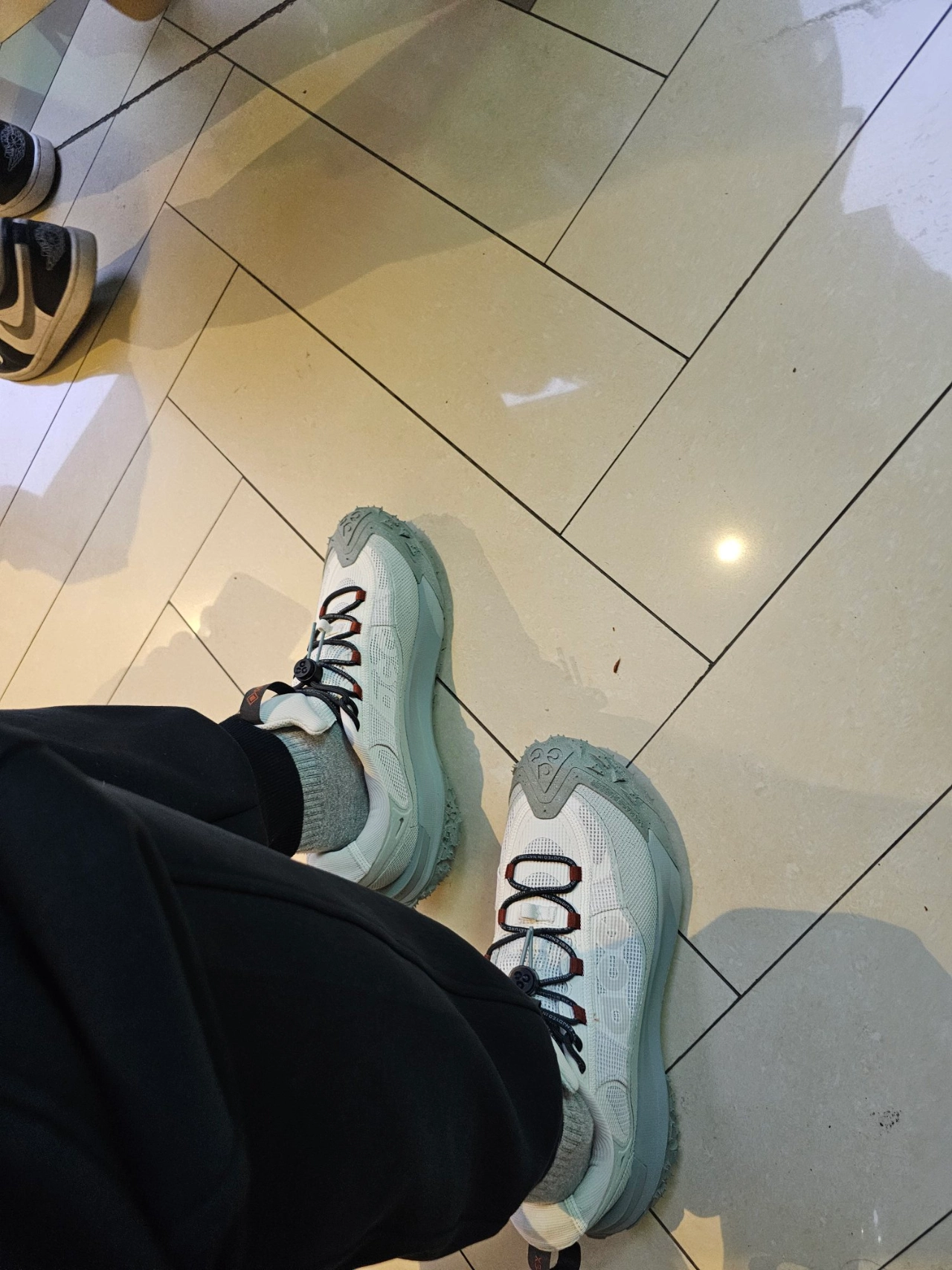 custom review-Nike ACG Mountain Fly Low Топ Уличная обувь Унисекс Белый Синий