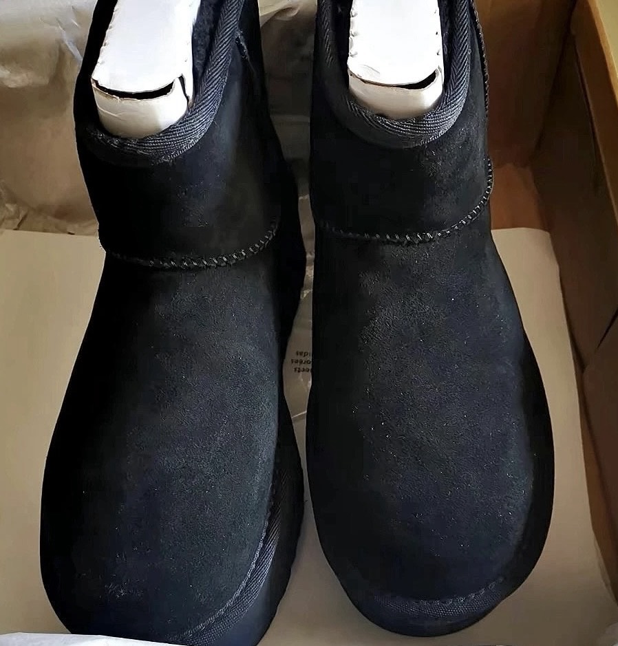 custom review-UGG Короткие Снежные Ботинки Женские Черные