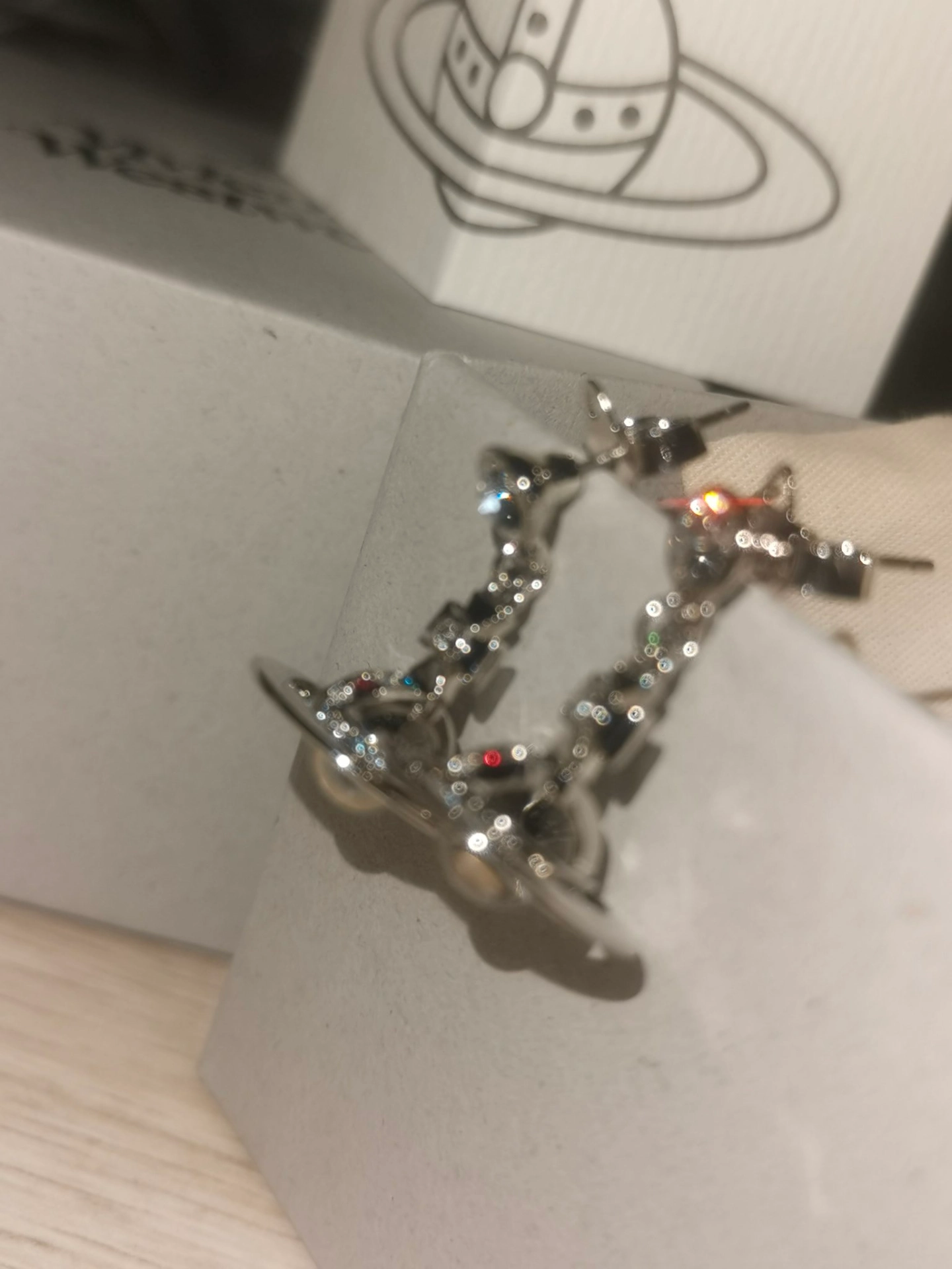 custom review-Серьги Vivienne Westwood из латунного металла женские серебряные