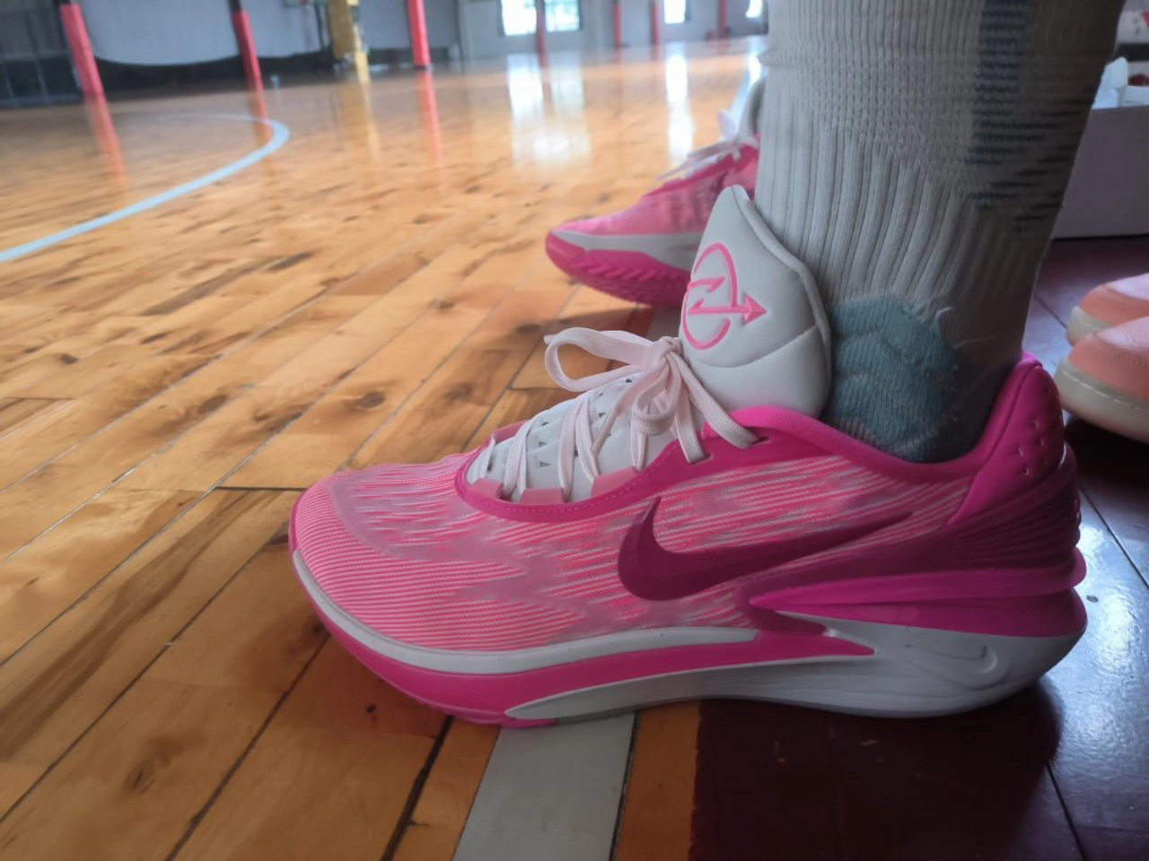 custom review-Nike Air Zoom Cut 2 Low Топ Баскетбольные кроссовки Унисекс Розово-белый Азиатская версия