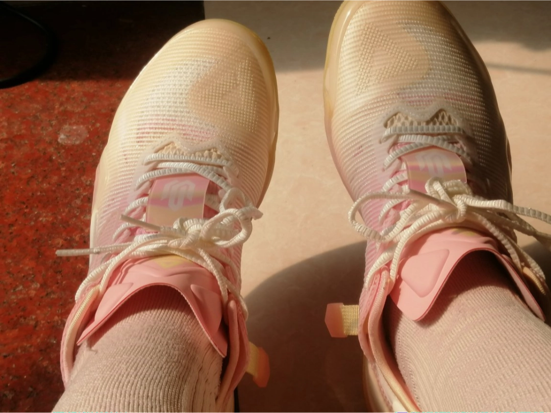 custom review-PEAK Wiggins AW1 Low Топ Баскетбольные кроссовки для игры Мужской Белый Розовый