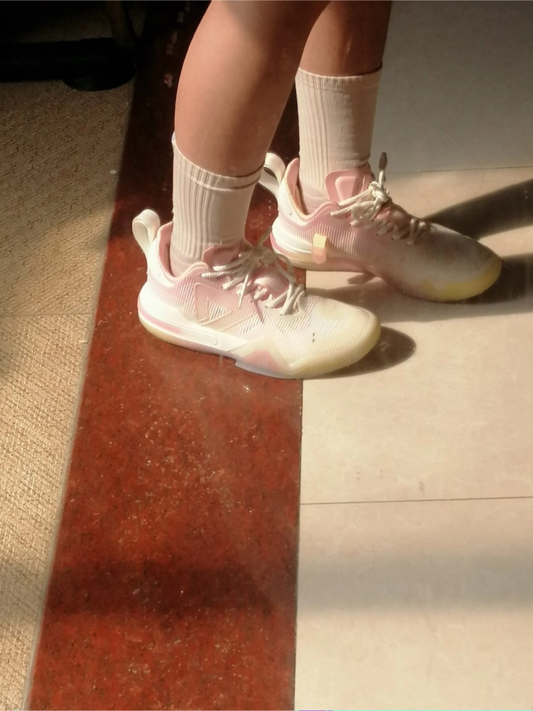 custom review-PEAK Wiggins AW1 Low Топ Баскетбольные кроссовки для игры Мужской Белый Розовый