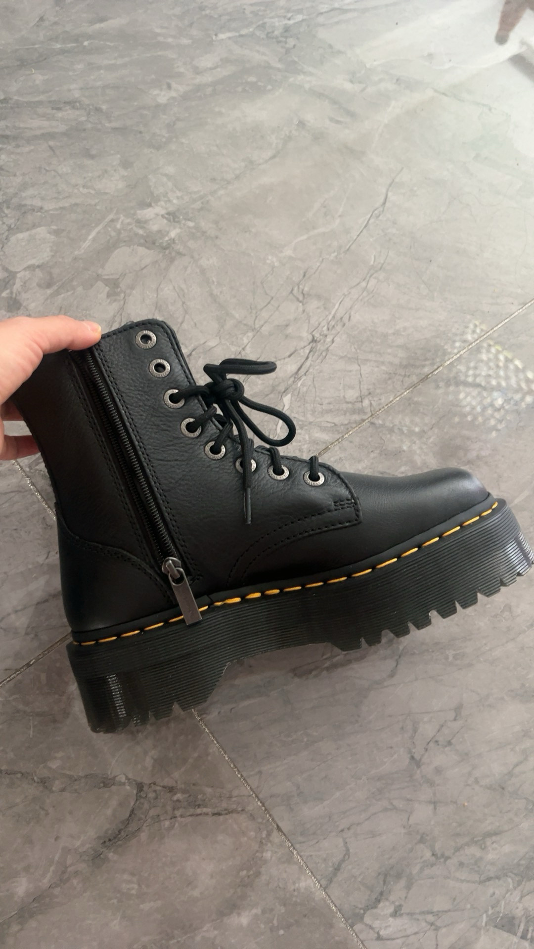 custom review-Dr.Martens Jadon PISA 16 см Мартин Ботинок Унисекс Черный