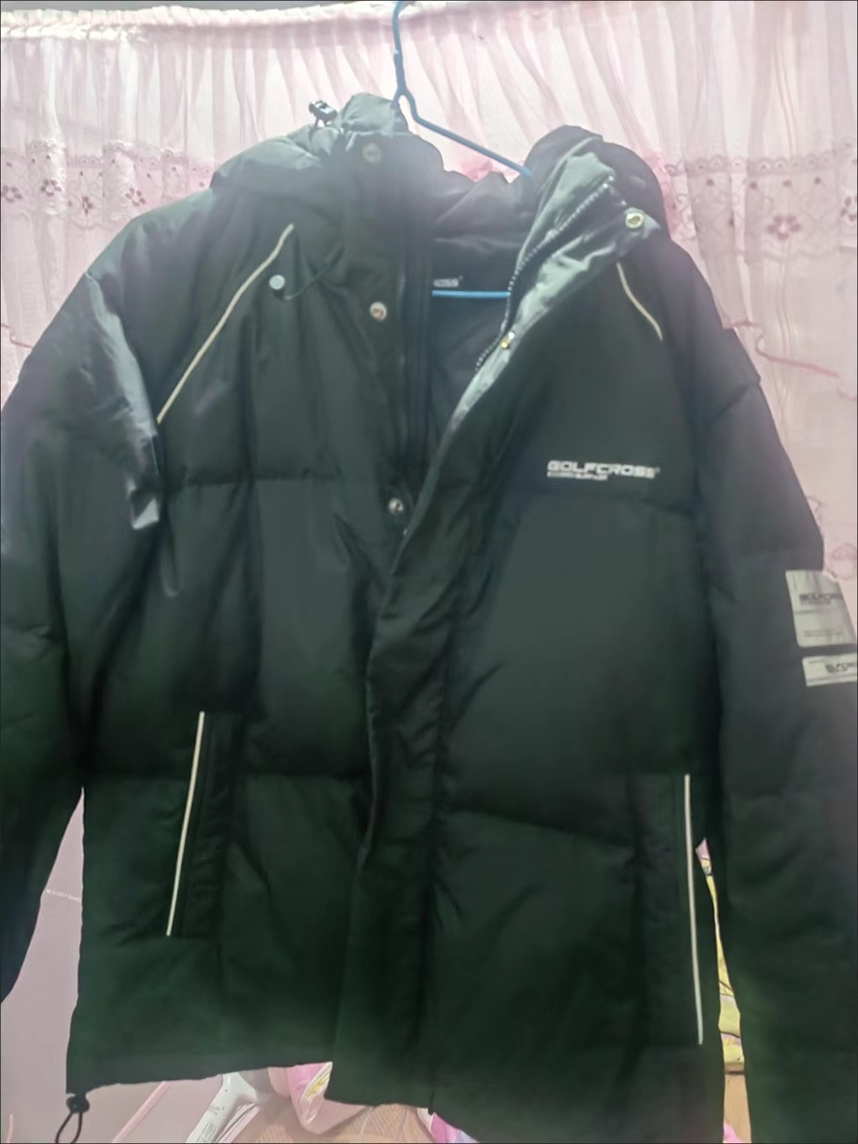 custom review-GOLFCROSS Пуховик Куртка Унисекс Белый Черный