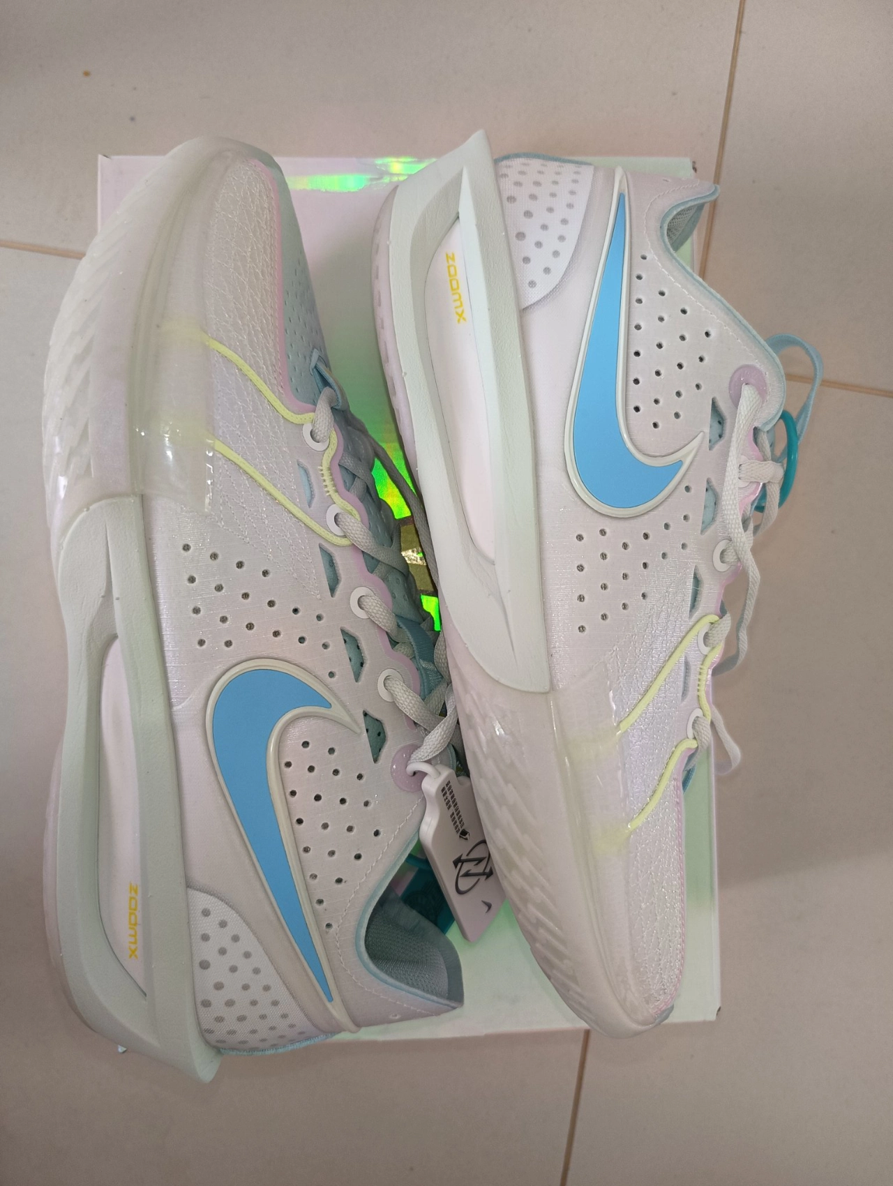 custom review-Nike G.T. Cut 3 EP 'White Aquarius Blue Pink' Women's
