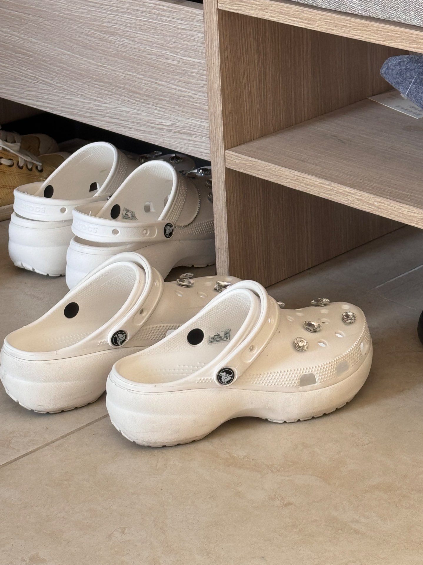 custom review-Crocs Classic Platform Clog Сабо Женские Белые