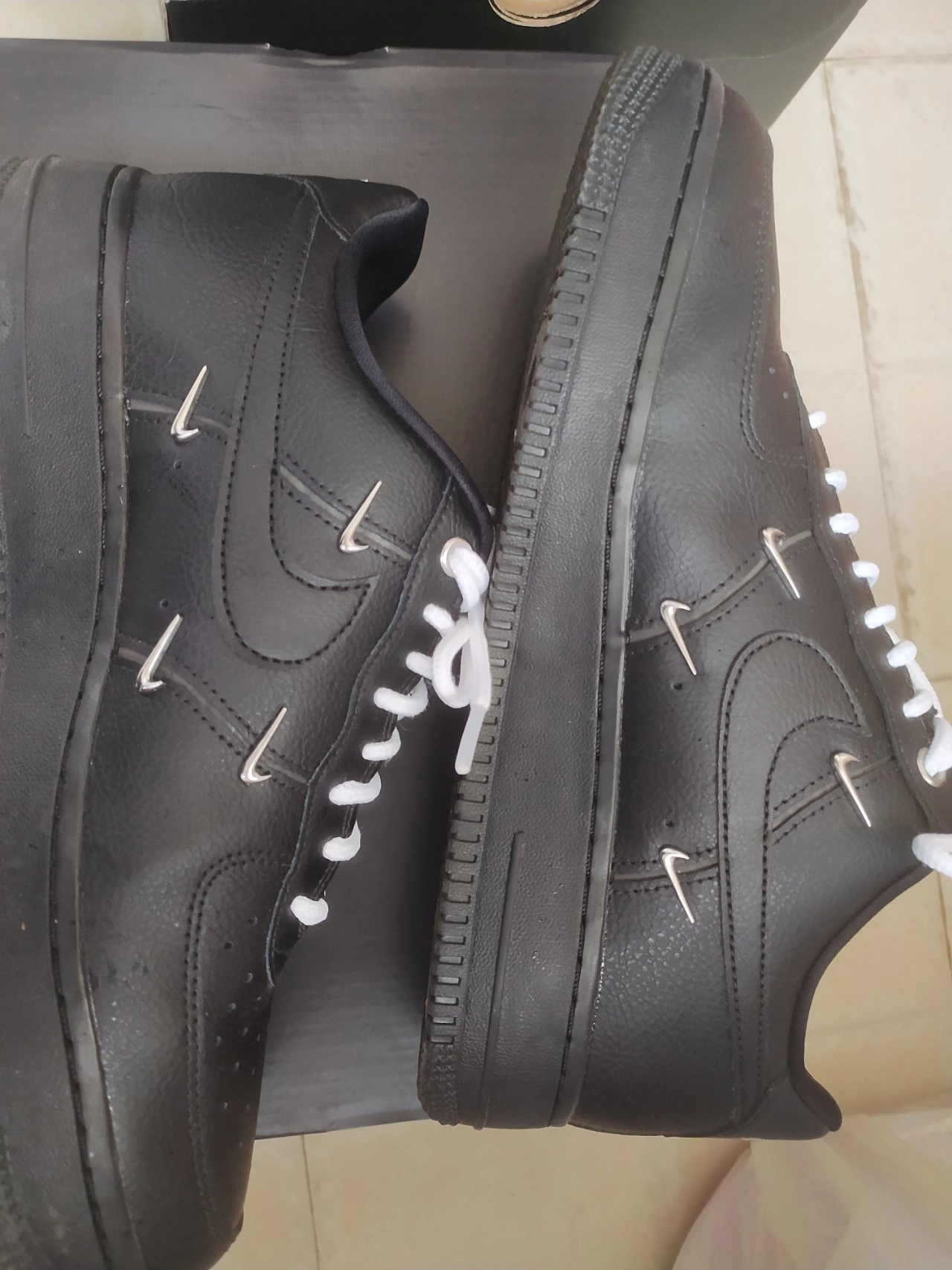 custom review-Nike Air Force 1 Low Женские Низкие Кроссовки для скейтбординга Женские Черные