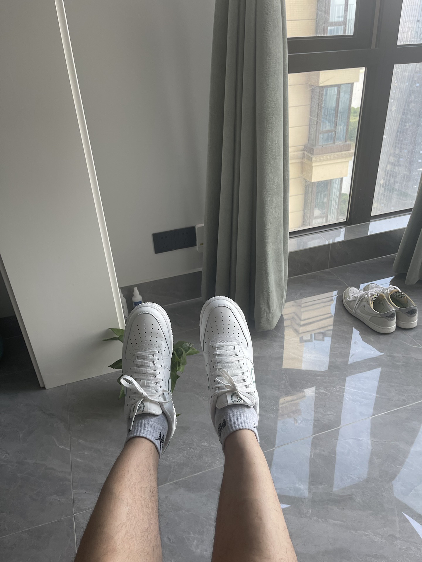 custom review-Nike Air FORCE 1 Low Топ Скейтборд Кроссовки Мужские Белые Зеленые