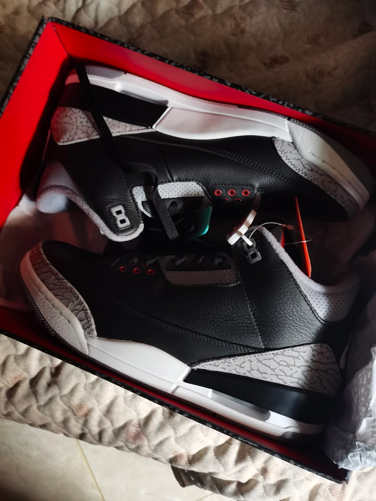 custom review-JORDAN 3 Retro Og Black Cement 2024