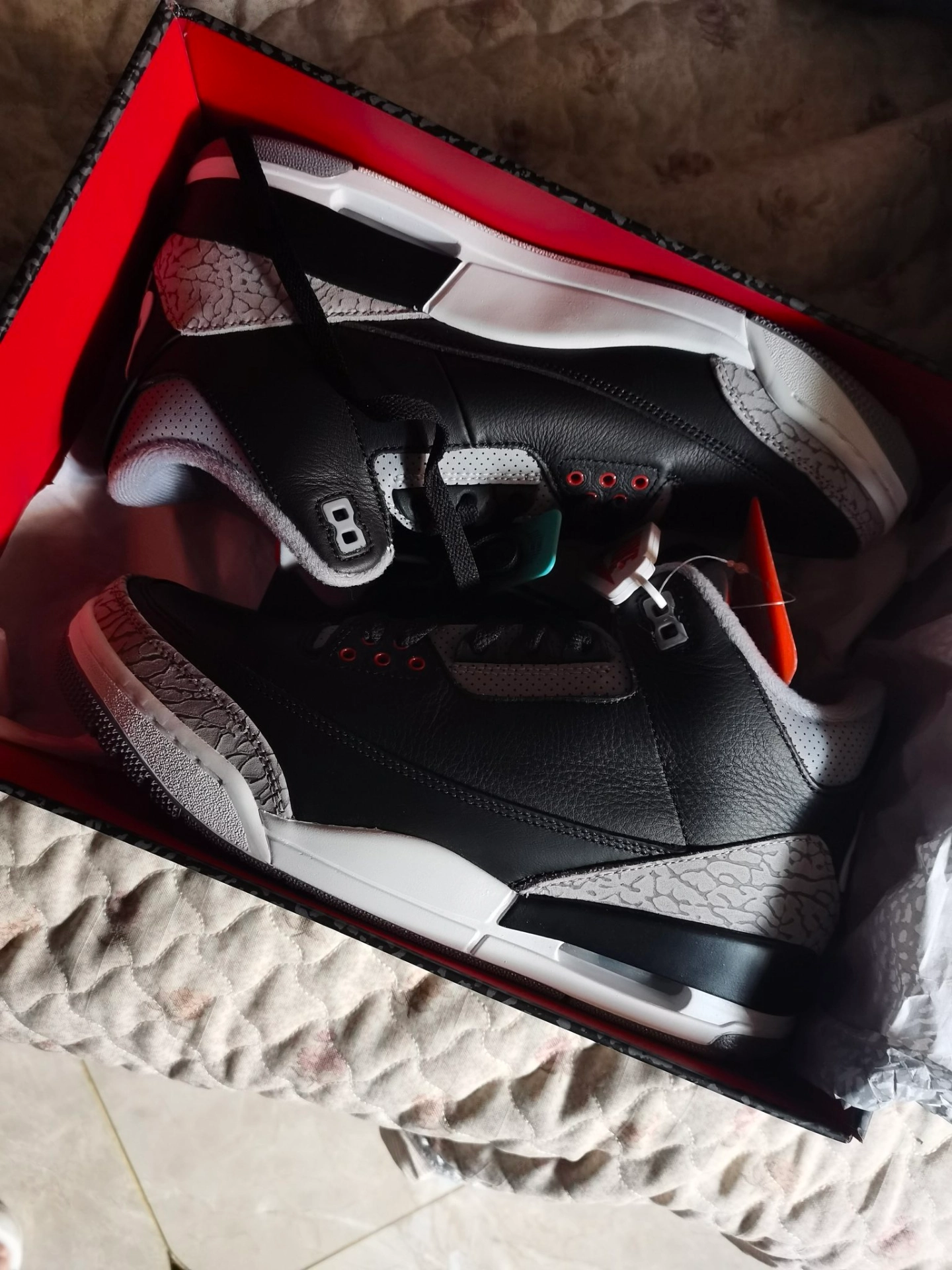 custom review-JORDAN 3 Retro Og Black Cement 2024