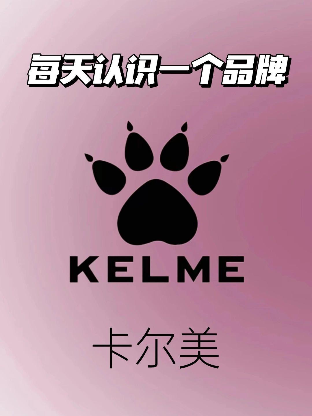 每天get一个品牌之卡尔美