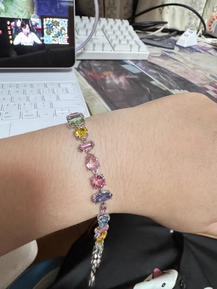 custom review-Swarovski Gema Браслеты с родиевым покрытием Женские