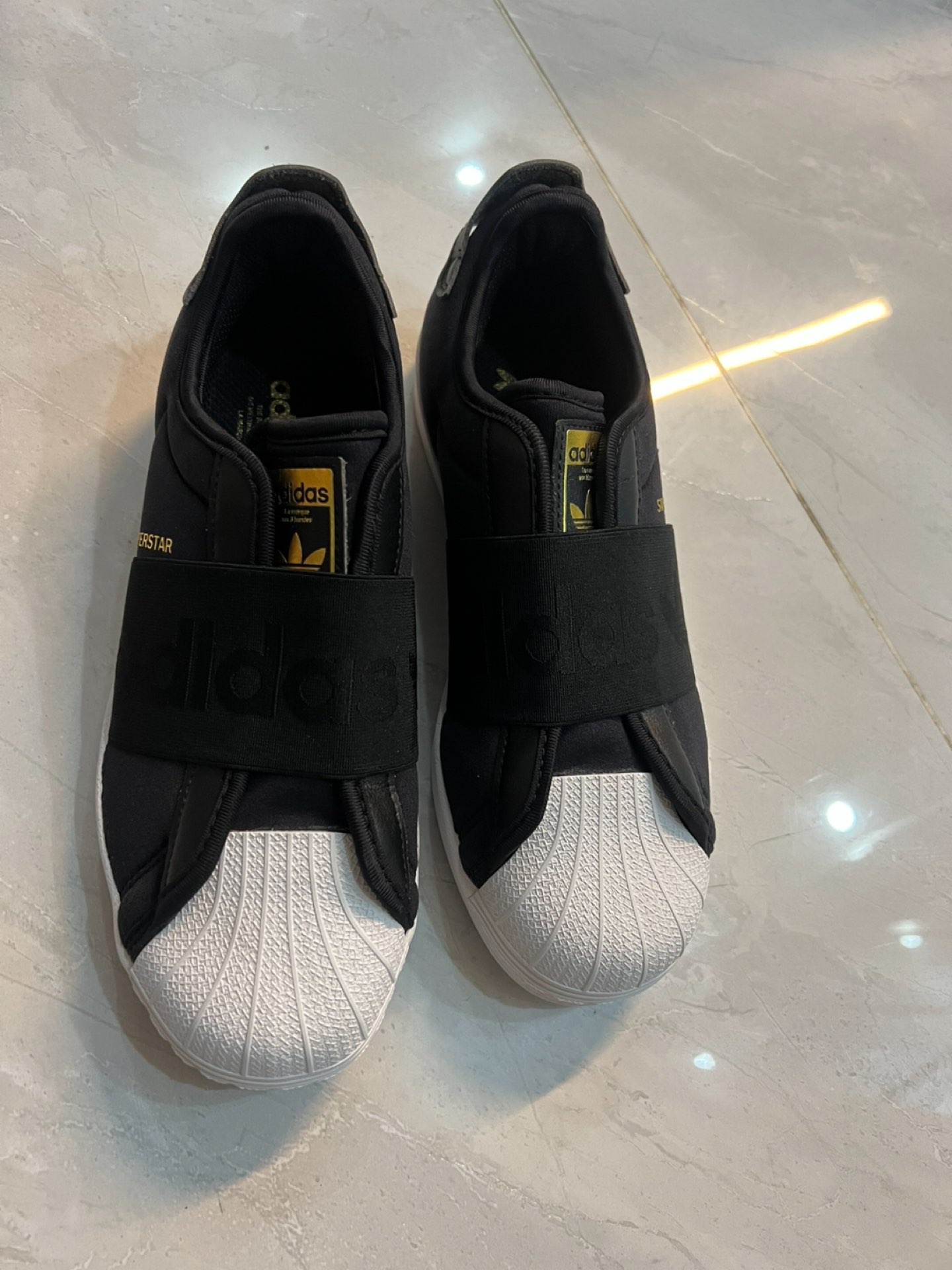 custom review-Adidas Originals Superstar SlipOn Slip On Низкие Кеды Скейтборд Обувь Унисекс Черные