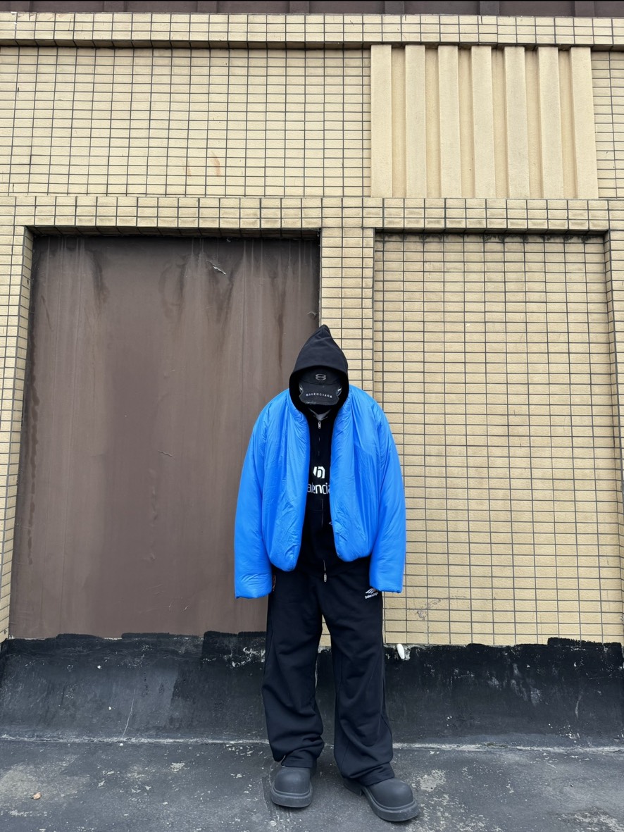 custom review-YEEZY x Gap X Balenciaga Gap X Balenciaga Collaboration Пуховая куртка Зимний Унисекс Кляйн-синий