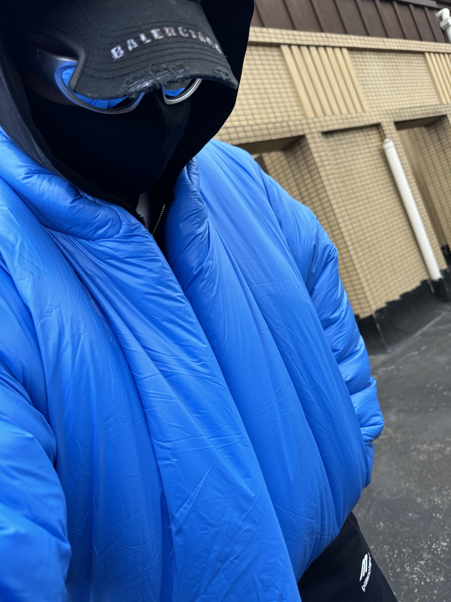 custom review-YEEZY x Gap X Balenciaga Gap X Balenciaga Collaboration Пуховая куртка Зимний Унисекс Кляйн-синий