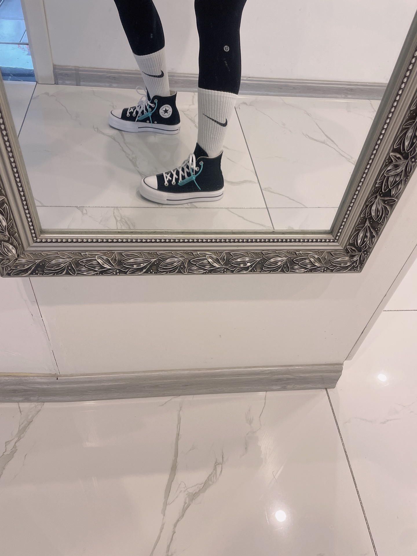 custom review-Конверс All Star Lift Износостойкий и Легкий Высокий Топ Кеды Женские Черный Белый